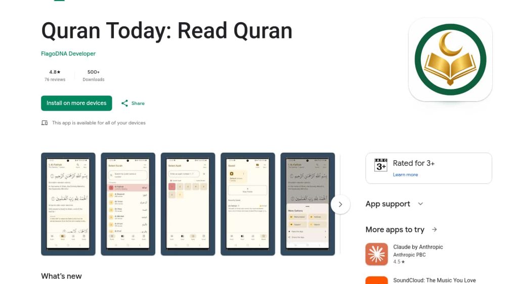 Quran Today: Aplikasi Al-Quran Tanpa Iklan untuk Android
